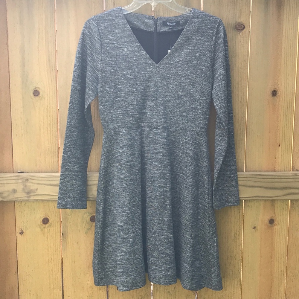 Madewell Heather Gray long sleeve dress